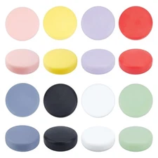 16Pcs 8 Colors Button Covers for Jeans Suitable for 15mm Button Silicone Cuff...