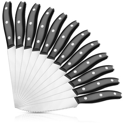 Steak Knife Set High Carbon Stainless Steel Serrated Steak Knives Set TableKnife