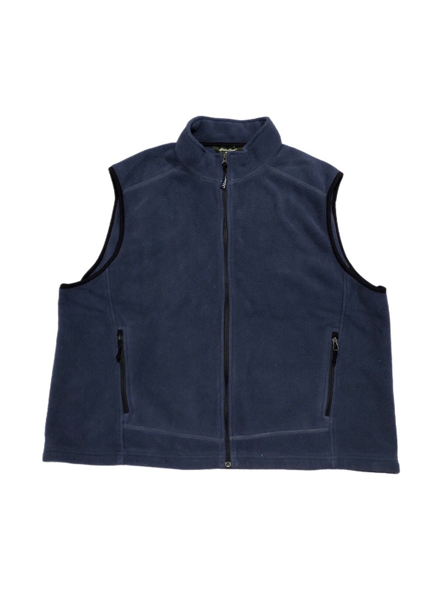 Eddie Bauer Polartec Vest Mens 2XL Full Zip Sleeveless Outdoor