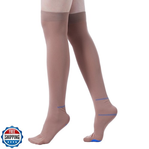 EVOPLECI Anti Embolism Compression Stockings for Women and Men Ted Hose Socks - Picture 3 of 5