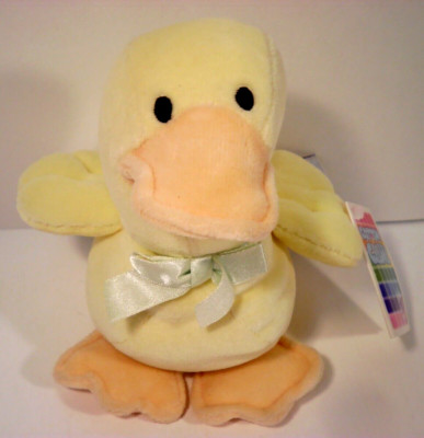 Mary Meyer NWT Plush Duck Yellow 6'' Lucky Ducky 1997 Baby Easter Cotton Club Vtg