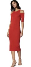 Equipment Women's Anouk Dress Size Large In Molten Lava Retail $395