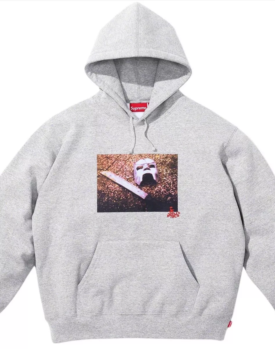 SUPREME MF DOOM HOODIE HEATHER GREY SIZE XL ORDER CONFIRMED