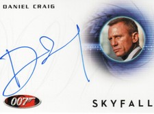 James Bond Autographs & Relics 40th Auto Card A228 Daniel Craig as 0007 Skyfall