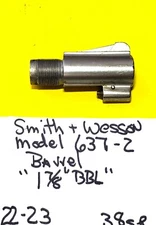 SMITH WESSON S&W 637 in 38 SPECIAL 1 7/8 ". BARREL  ITEM # 22-23