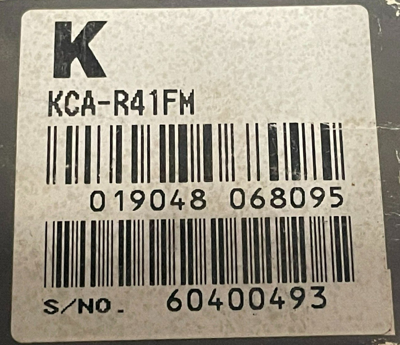 KENWOOD KCA-R41FM Contoller for CD.MD Auto Charger, Made in Japan