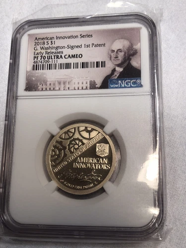 2018 S - Am. Inn. $1 Coin - G. Washington - Early Release PF70 Ultra Cameo NGC