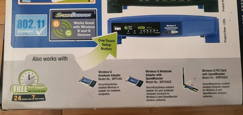 Linksys Wireless-G Broadband Router with Speed Booster WRT54GS v4 - 第 2/24 張圖片