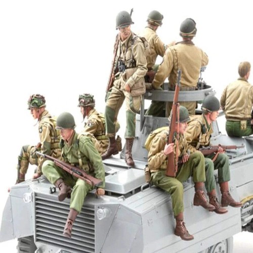 Kit modelo resina 1/16 10 piezas jinetes de tanques aerotransportados del ejército de Estados Unidos Segunda Guerra Mundial (sin tanque) sin pintar - Imagen 3 de 3