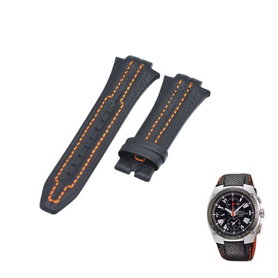 Sportura 7T62-0ED0 15mm Black Leather Watch Strap For Seiko | eBay