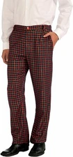  Forum Novelties Men's Christmas Plaid Pants, XLarge, Green/Red 