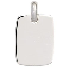 Pendant amulet necklace engraving engraving plate square 925 silver men