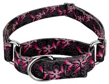Country Brook Petz  Pink Honeysuckle Breeze Martingale Dog Collar