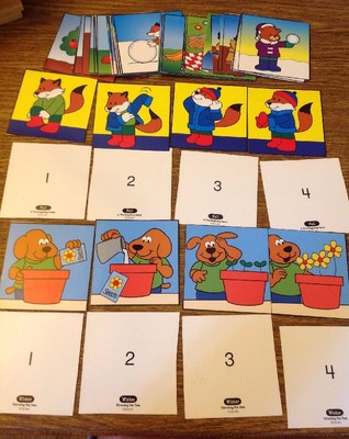 Set Of 52 Put In Order Picture Cards 1-4 Spring, Summer, Winter, Fall, Anytime