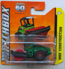 Matchbox skuter szosowy wałek drogowy zielony metaliczny/czerwony nowy/ORYGINALNE OPAKOWANIE plac budowy Mattel MBX