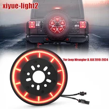 14" Spare Tire Brake Lights LED 3rd Rear Wheel Lamp For Jeep Wrangler JL 18-2024