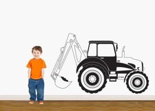 TRACTOR Decal WALL STICKER Bedroom Decor Art Stencil Nursery Kids ST333