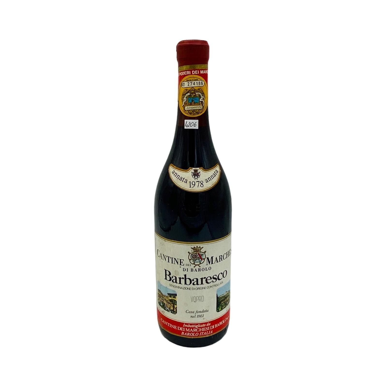 Vintage Bottle - Marchesi di Barolo Barbaresco DOC 1978 0,75 lt. - COD. 4206