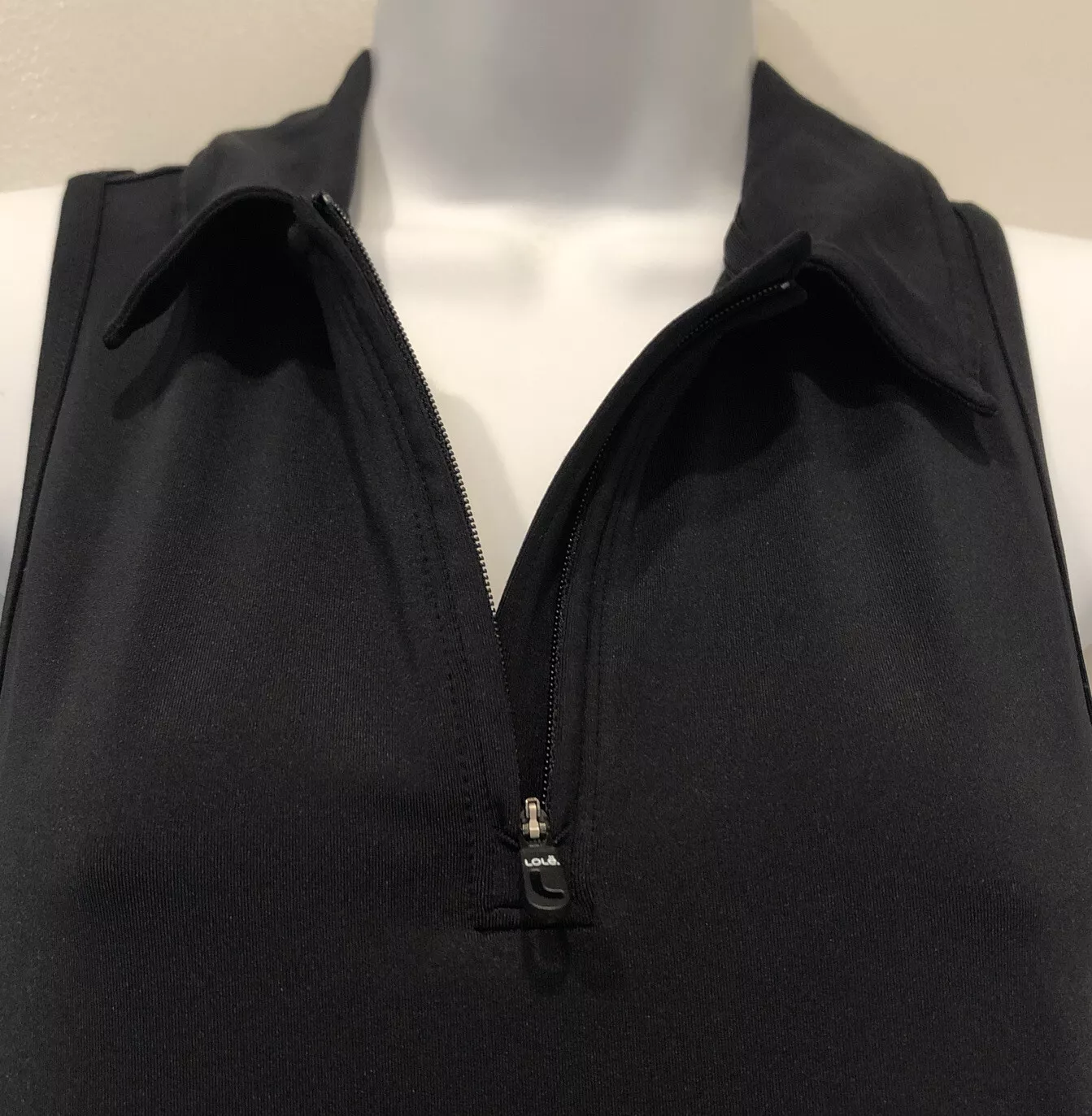 lole sleeveless athleisure racerback collar zipper 