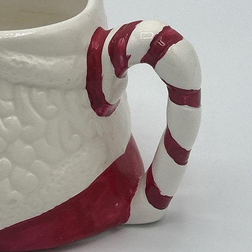 SANTA CLAUS 1950’s Vintage Christmas Mug Ceramic Handpainted 3.5” World Bazaars - Picture 5 of 17