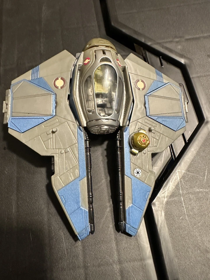 Star Wars Transformers Crossovers Blue Jedi Starfighter to Obi-Wan Kenobi Figure - Image 3 of 4