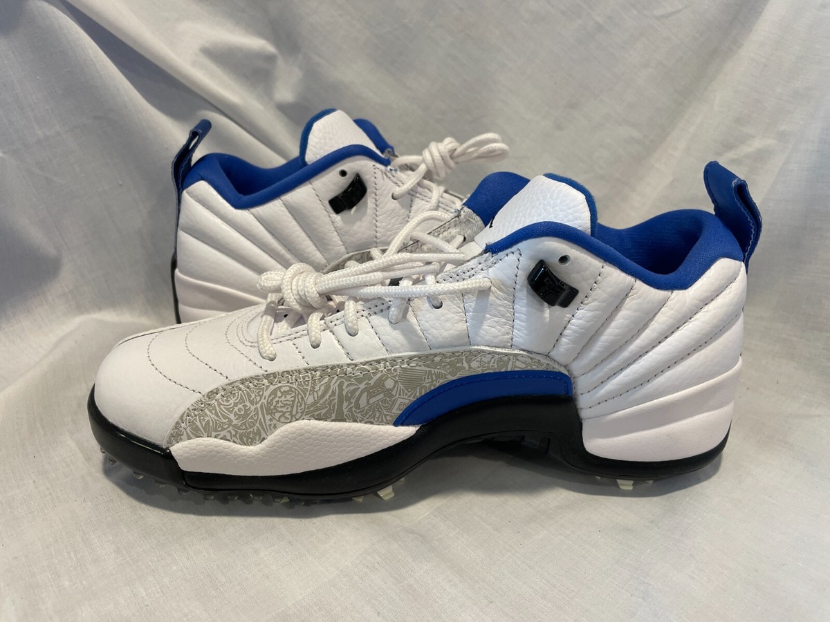 Air Jordan XII Low NRG Golf Shoes Mens 8 White Blue DM9015 105 New