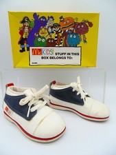 VINTAGE 1980s McDonalds SEARS McKIDS Lace Up Baby Toddler SHOES USA Box SZ 5.5 D
