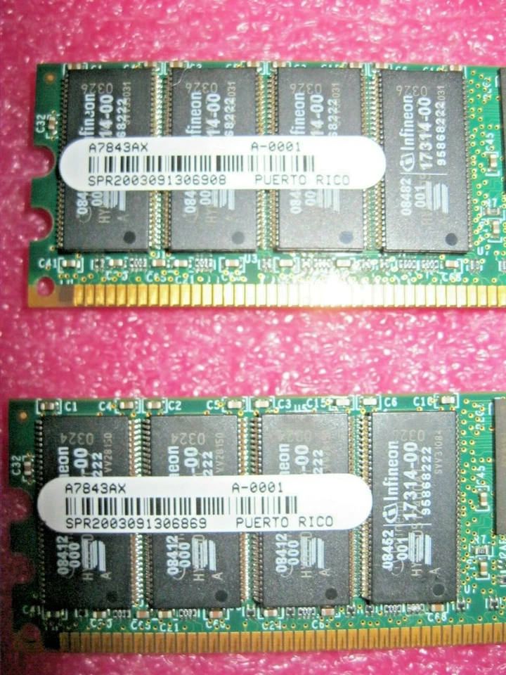 2 X 2GB Dimm HP A7843AX 2GB DIMM REG ECC PC2100R - Image 3 of 4