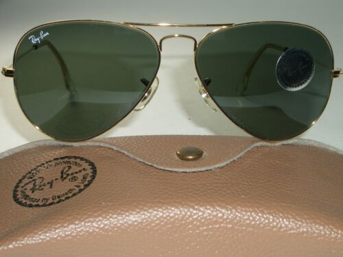 58-14mm BAUSCH & LOMB RAY-BAN GEP ARISTA G15 TEAR-DROP AVIATOR SUNGLASSES BNEW - Picture 3 of 11