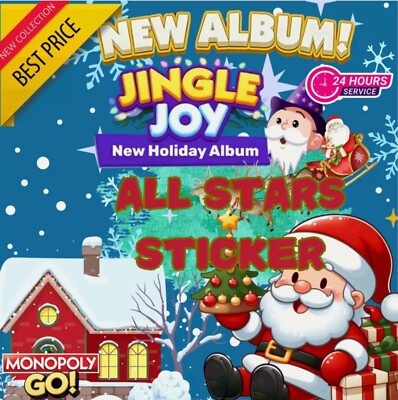 [CHEAPEST！] JINGLE JOY Album Mono_poly Go 1-5 Stars Stickers Cards Fast Delivery