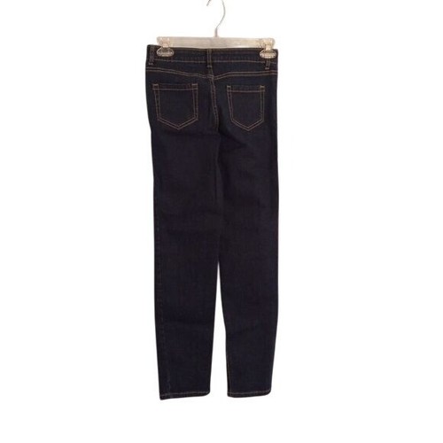 Cat & Jack Girls Straight Super Stretch Jeans Size 14 Slim Dark Denim Adjustable - Picture 2 of 11