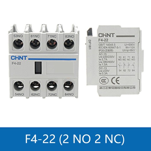 F4 Auxiliary Contactor NO NC Blocks Fit for CJX2 AC Contactor Normal Open/Close - Picture 9 of 13