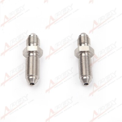 US SHIP 2PCS AN3 3AN to -3AN Male Straight Bulkhead Stainless Steel Fuel Fitting