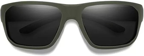 Smith Optics Arvo Polarized ChromaPop Men's Wrap Sunglasses Matte Moss Black - Picture 2 of 3
