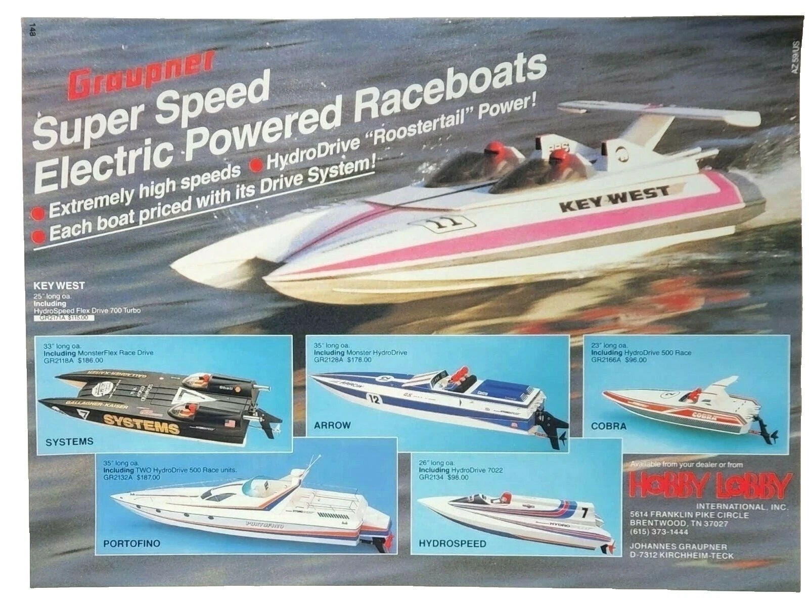 Graupner Electric RC botes y embarcaciones