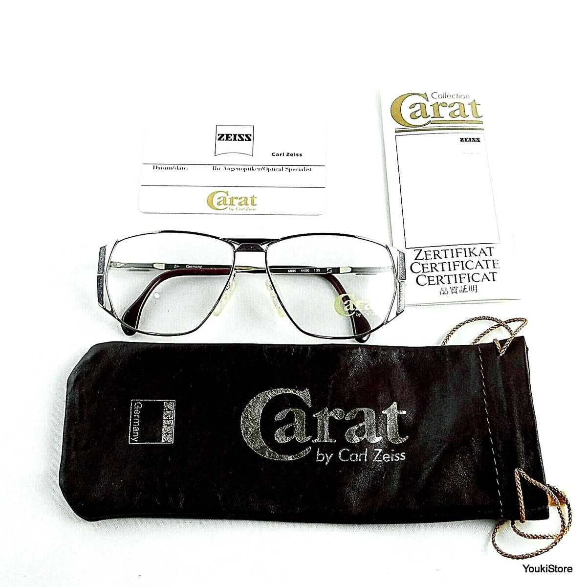 ZEISS Carat 6880 4400 EX9 VINTAGE 70 22k ELECTRO GOLD PLATED Eyeglasses