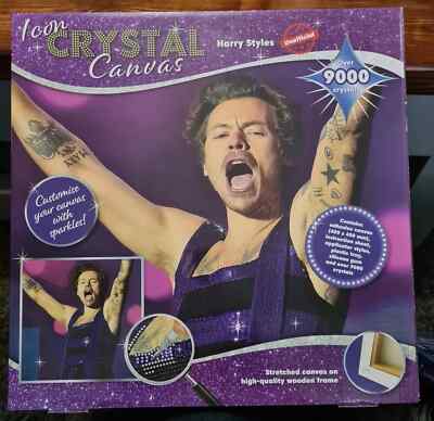 Neu Kristall Leinwand Harry Styles Ikone Kristall Leinwand Funkelndes Zimmer Wanddeko