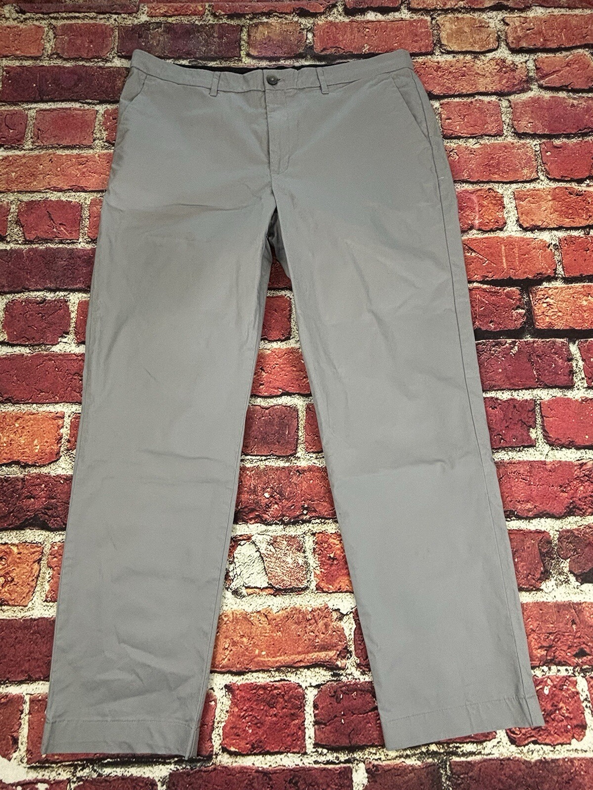 Alfani Slim Fit Dress Pants Men’s 36x32 Gray Stretch Flat Front Business