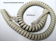 Ash 9Ft Handset Cord for Tadiran Coral DKT EKT Series Phone Curly Coil