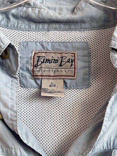 Bimini Bay Outfitters Ltd Men’s L Vented Fishing Button Down Shirt Light Blue - Picture 15 of 20