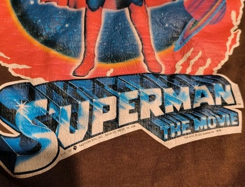 Vintage Superman The Movie T-Shirt. Large Christopher Reeves! 1978 DC Comics - Picture 4 of 12
