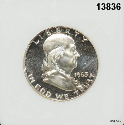 1963 FRANKLIN HALF DOLLAR NGC CERTIFIED PF68 CAMEO #13836 | eBay