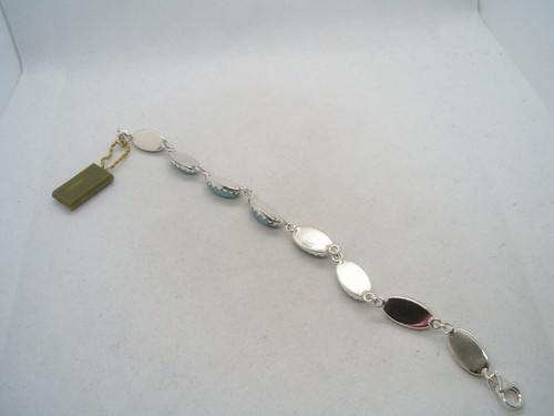 Bracelet Silver 925 with Gemstones Synthetic - Imitation - Picture 7 of 8