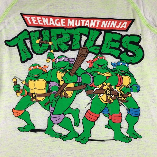 Teenage Mutant Ninja Turtles XS Green Long Sleeve Shirt Pajama? TMNT - Picture 2 of 11