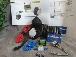12N 12S caravan Double Towing Electrics Towbar wiring kit Buzzer Split