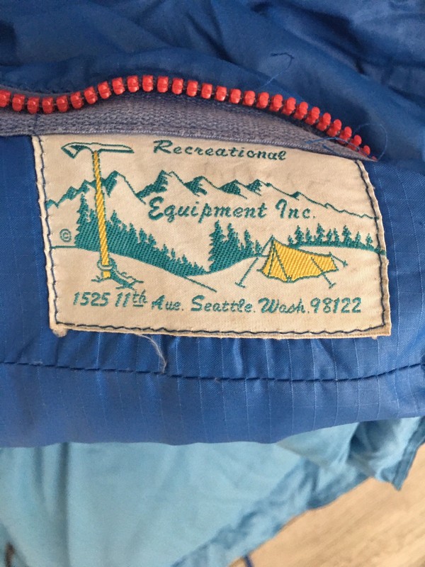 REI Down Sleeping Bag, Vintage