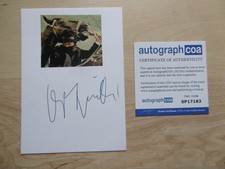 Klaus Kinski autograph signed 10x15 cm index card with magazine image ACOA