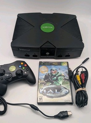 Original Microsoft Xbox OG Black Console With Controller Game Tested Read Descri