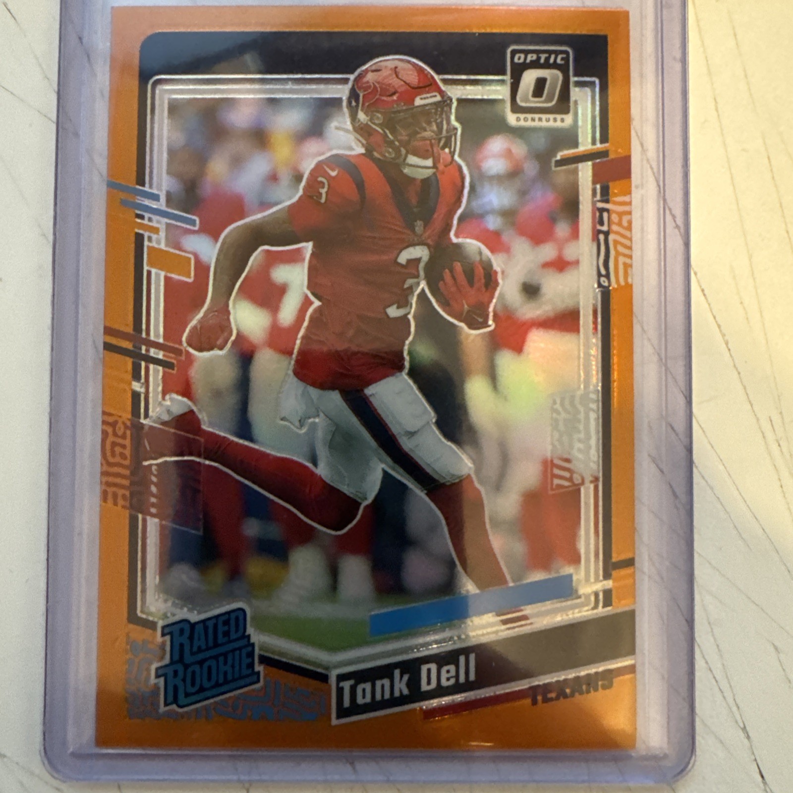 2023 Panini Donruss Optic - Rated Rookie Tank Dell #245 Orange Prizm /249