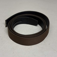 SLIDEBELTS Brown Canvas Belt Strap Without Buckle